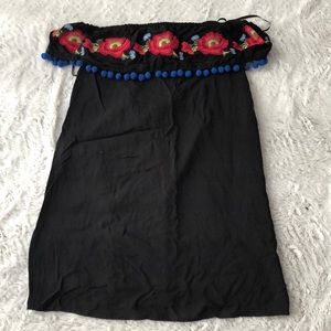 Off Shoulder Linen Dress